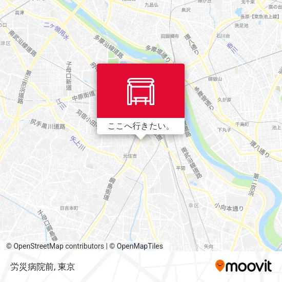 労災病院前地図