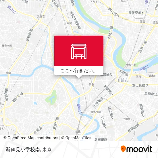 新鶴見小学校南地図