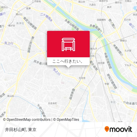 井田杉山町地図