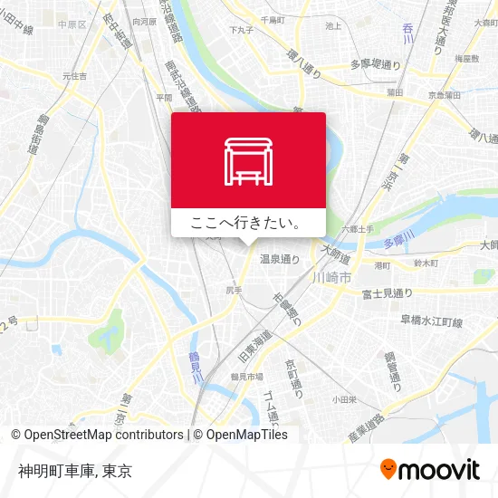 神明町車庫地図