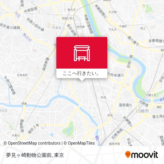 夢見ヶ崎動物公園前地図