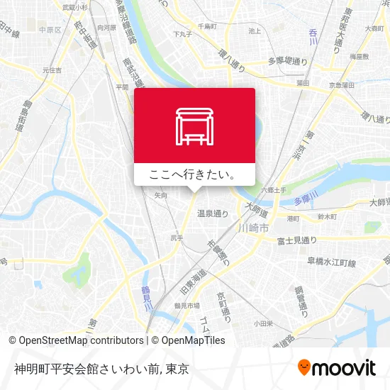 神明町平安会館さいわい前地図