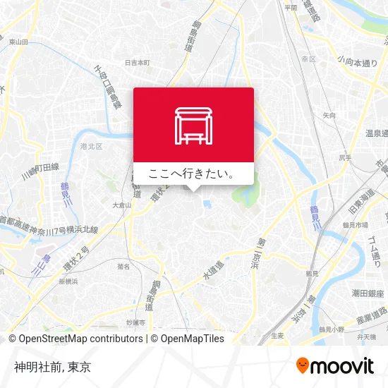 神明社前地図