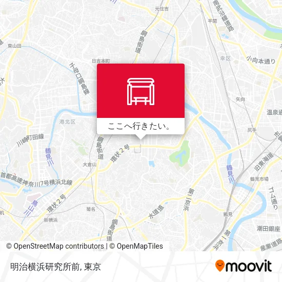 明治横浜研究所前地図