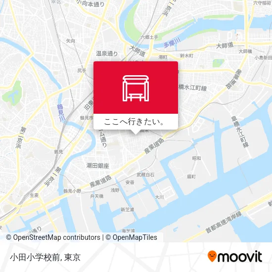 小田小学校前地図