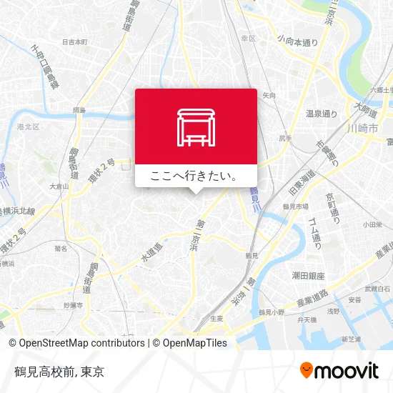 鶴見高校前地図