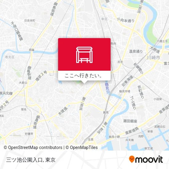 三ツ池公園入口地図