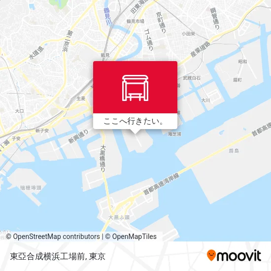東亞合成横浜工場前地図