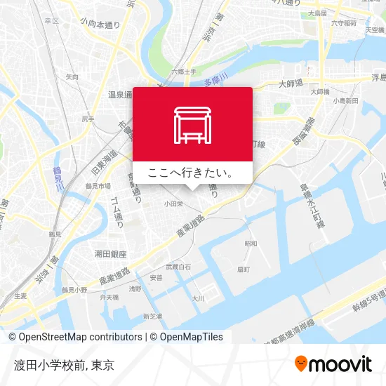 渡田小学校前地図