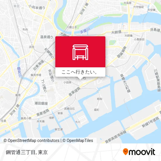 鋼管通三丁目地図