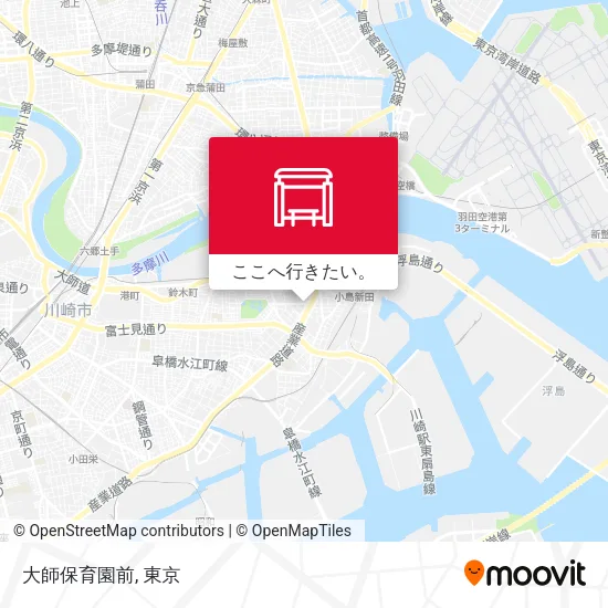 大師保育園前地図