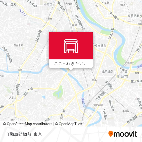自動車鋳物前地図