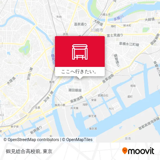 鶴見総合高校前地図