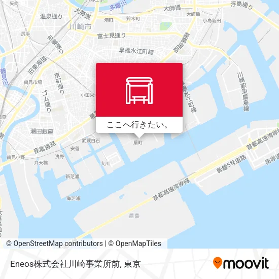 Eneos株式会社川崎事業所前地図