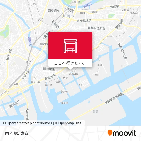 白石橋地図