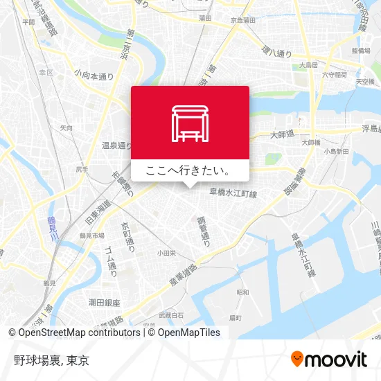 野球場裏地図
