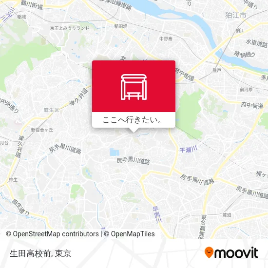 生田高校前地図