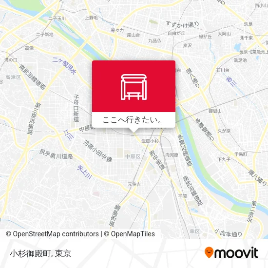 小杉御殿町地図