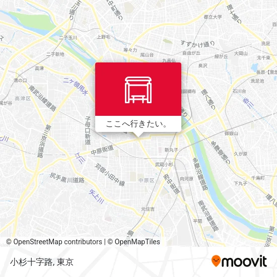 小杉十字路地図