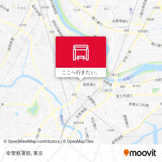 幸警察署前地図