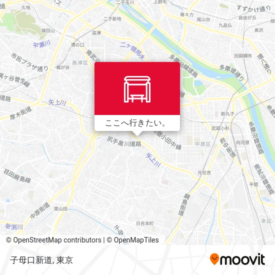 子母口新道地図