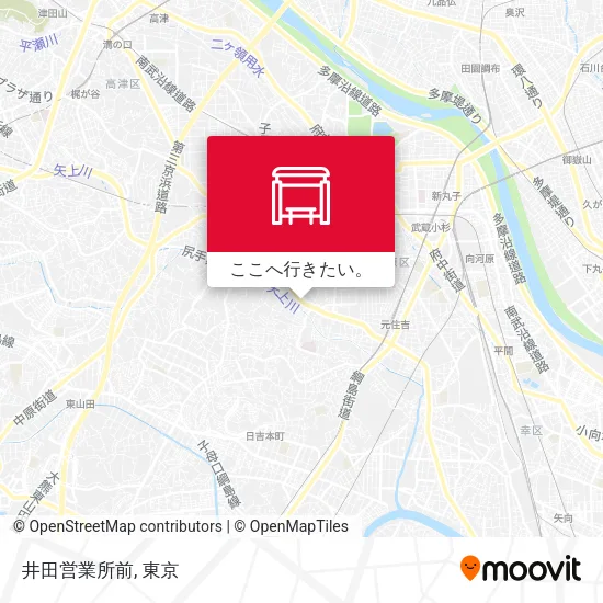 井田営業所前地図
