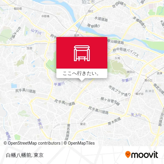白幡八幡前地図