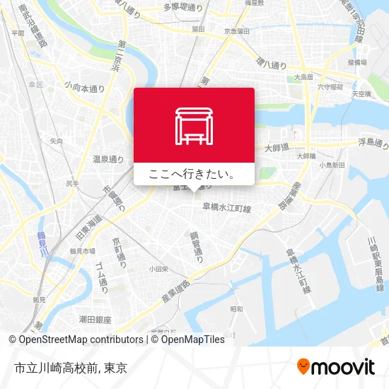 市立川崎高校前地図