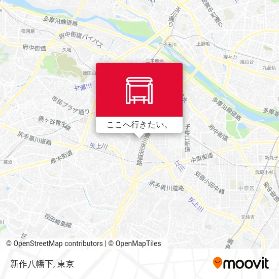 新作八幡下地図