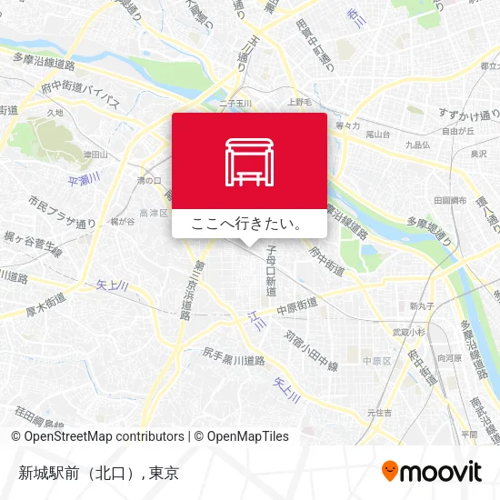 新城駅前（北口）地図