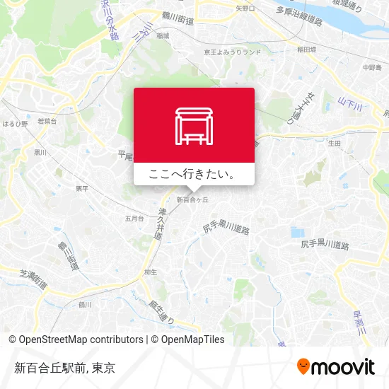 新百合丘駅前地図