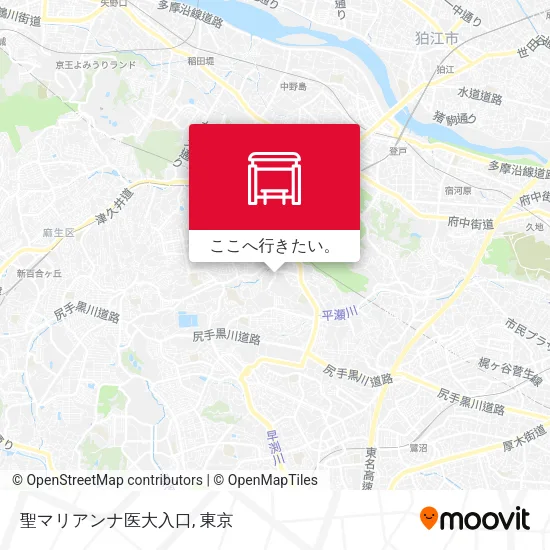 聖マリアンナ医大入口地図