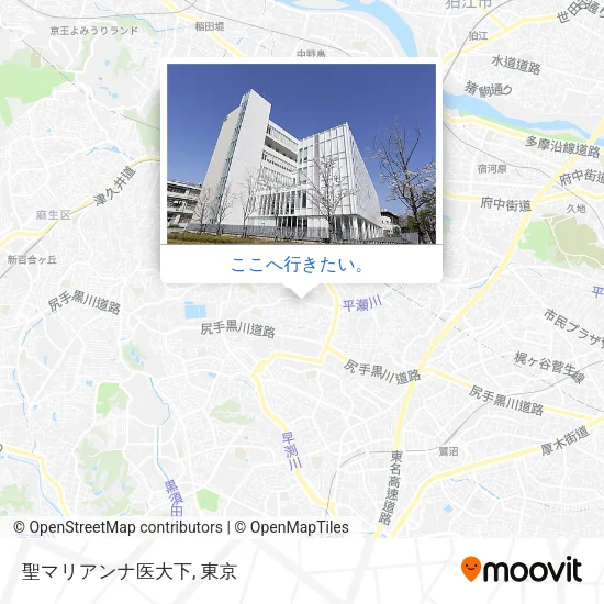 聖マリアンナ医大下地図