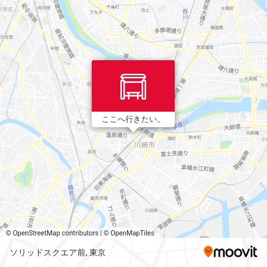 ソリッドスクエア前地図