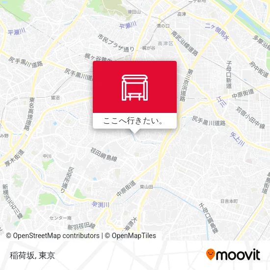 稲荷坂地図