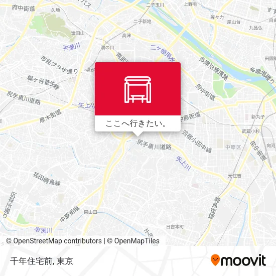 千年住宅前地図