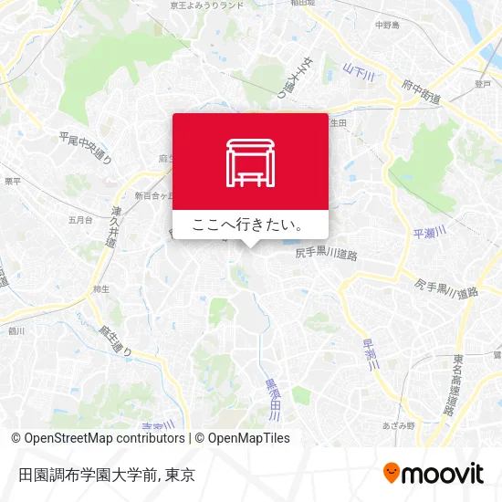 田園調布学園大学前地図