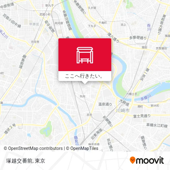 塚越交番前地図