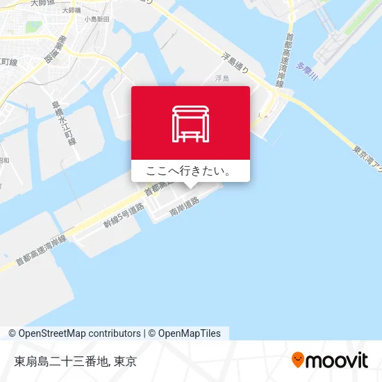 東扇島二十三番地地図