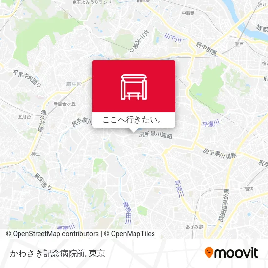 かわさき記念病院前地図