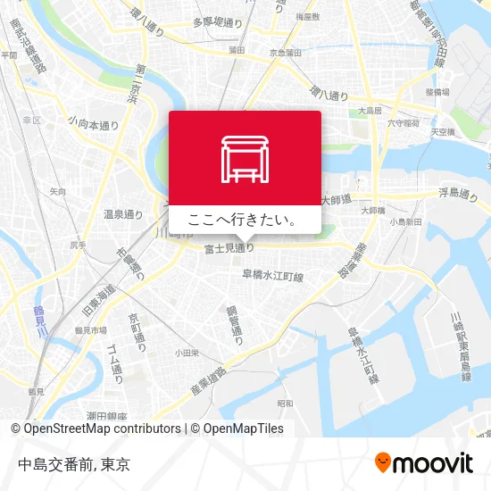 中島交番前地図