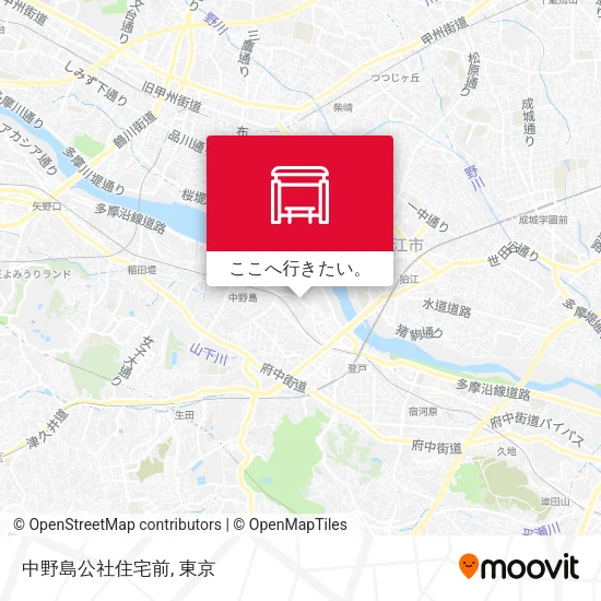 中野島公社住宅前地図