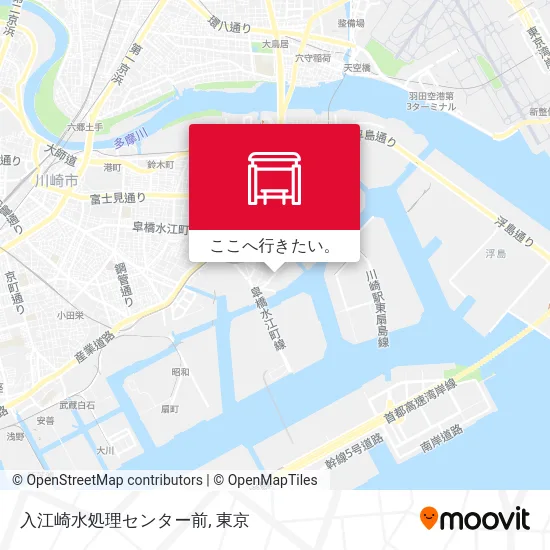 入江崎水処理センター前地図