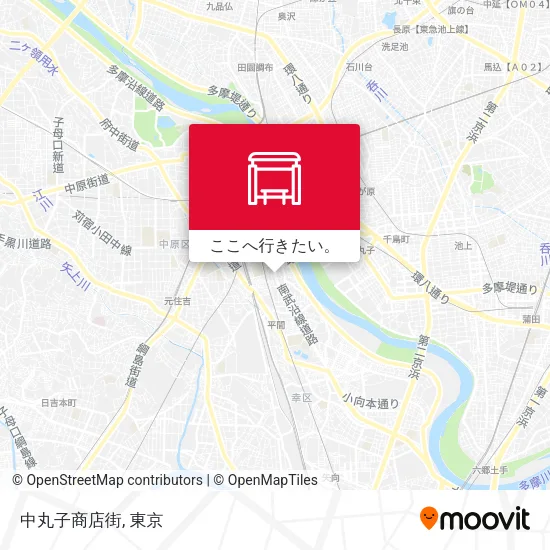 中丸子商店街地図