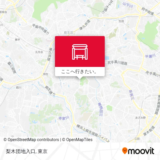 梨木団地入口地図