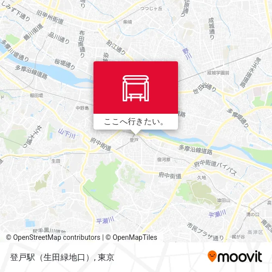 登戸駅（生田緑地口）地図
