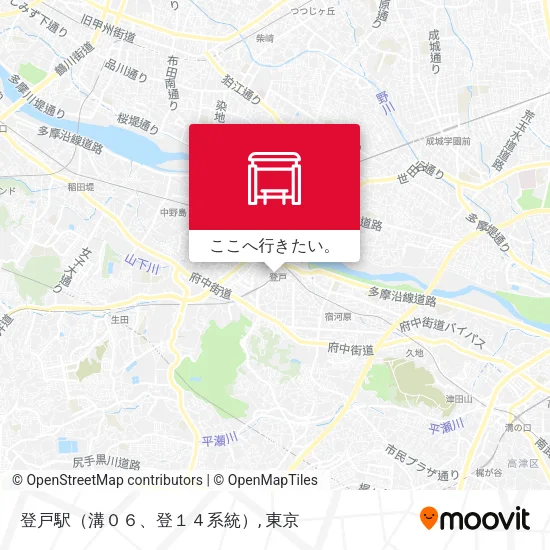 登戸駅（溝０６、登１４系統）地図