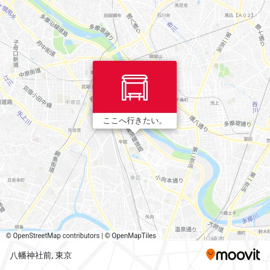 八幡神社前地図