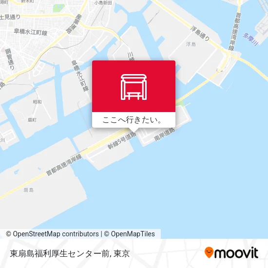 東扇島福利厚生センター前地図