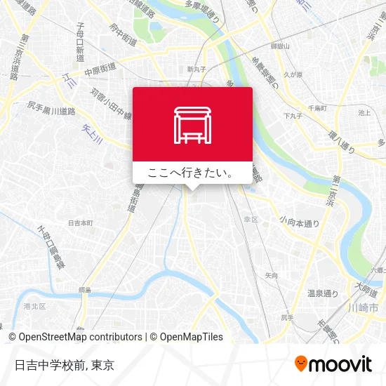 日吉中学校前地図